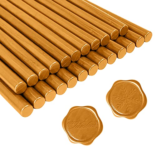 Sutekus 24Pcs Sealing Wax Sticks Vintage Fire Paint Sealing Wax Sticks Glue Gun Sealing Wax for Wedding Invitations Cards Envelopes Crafts Gift Wrapping