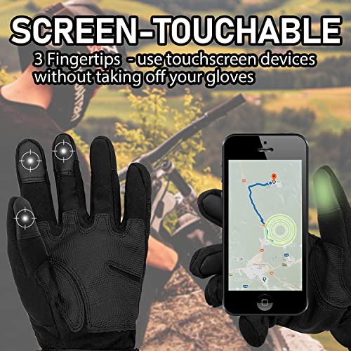 Sutekus Tactical Gloves Hard Knuckle Gloves with Touchscreen Fingers Hand Gear for Hiking, Camping, Hunting, Combat, Shooting, Cycling, Motorcycle
