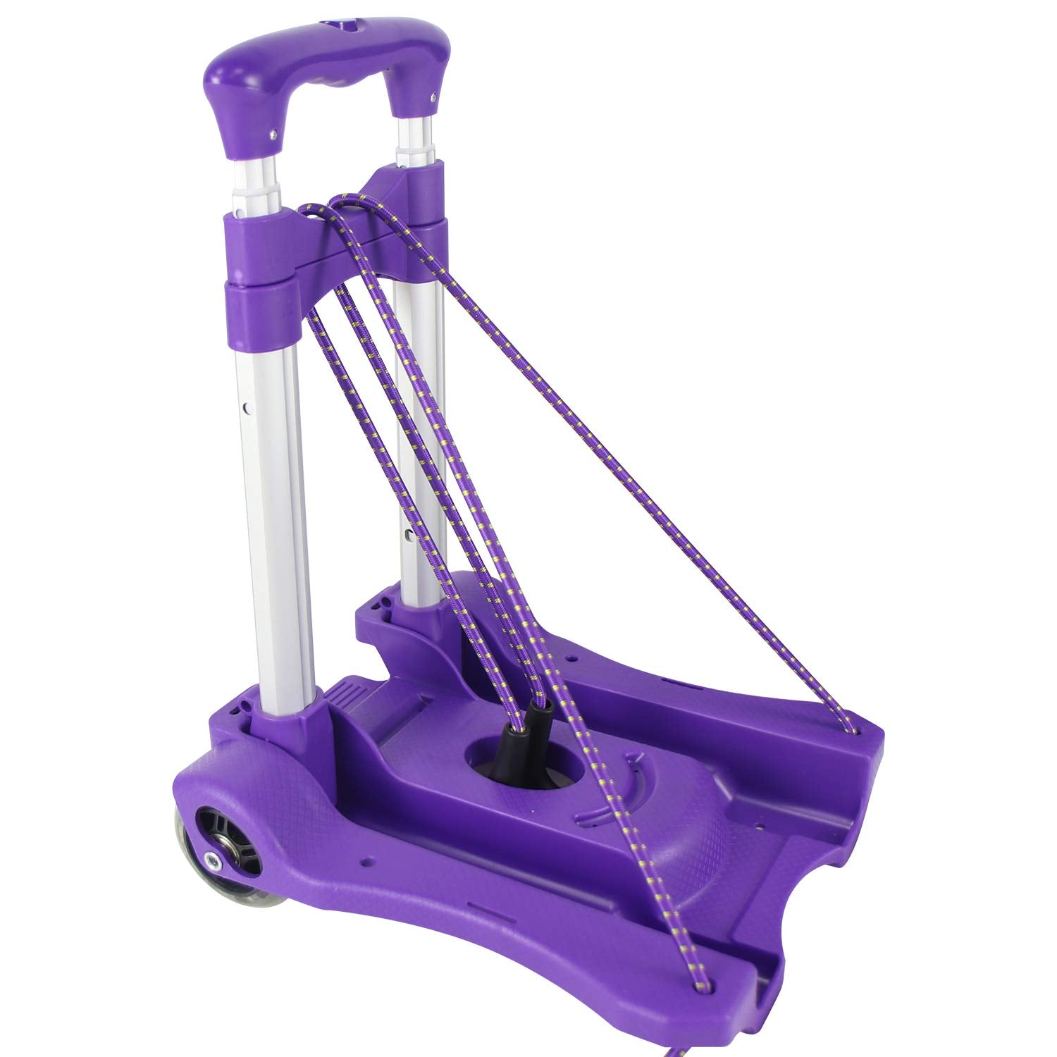 Sutekus Folding Hand Truck and Dolly 110-lbs Lightweight Portable Luggage Cart for School Travel Office Moving