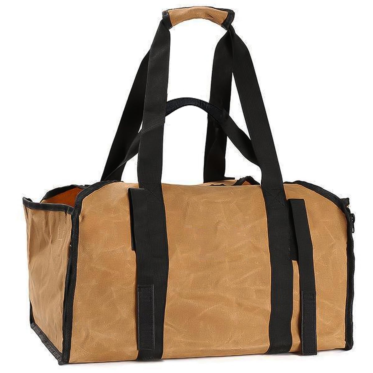 Sutekus Heavy Duty Firewood Carrier Canvas Log Carrier Wood Tote for Fireplace Fire Pit Outdoor Camping