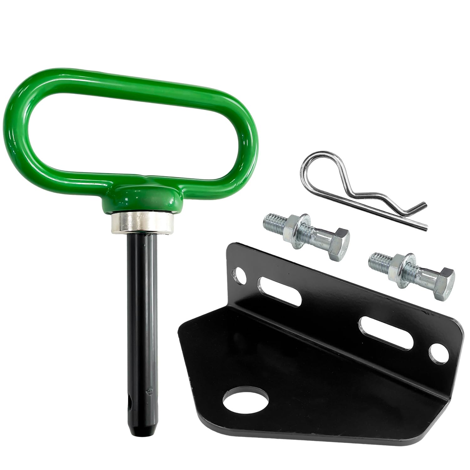 Sutekus Zero Turn Mower Trailer Hitch and Magnetic Hitch Pin Heavy Duty Towing Hitch Kit 3/4'' Pin Hole with Bolts and R-Clip