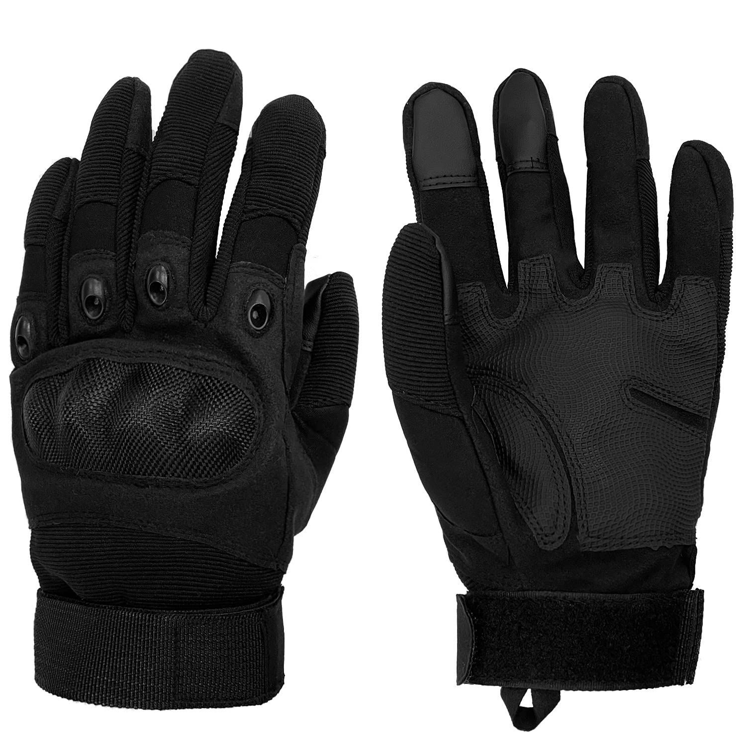 Sutekus Tactical Gloves Hard Knuckle Gloves with Touchscreen Fingers Hand Gear for Hiking, Camping, Hunting, Combat, Shooting, Cycling, Motorcycle