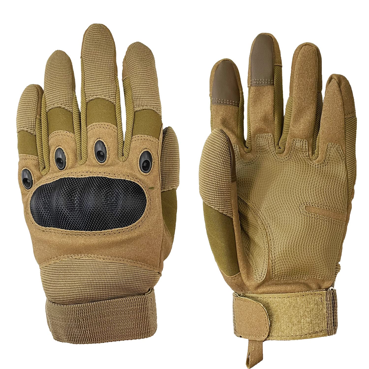 Sutekus Tactical Gloves Hard Knuckle Gloves with Touchscreen Fingers Hand Gear for Hiking, Camping, Hunting, Combat, Shooting, Cycling, Motorcycle
